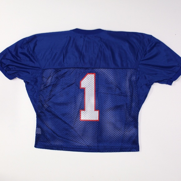 Vintage 90s Champion #1 Football Mesh Crop Jersey - Picture 3 of 3